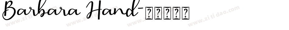 Barbara Hand字体转换
